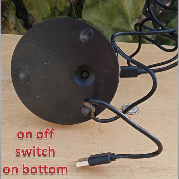 RAINBOW FLUORITE LAMP with 3 different light settings HEART 01 112325 - Picture 8 of 10